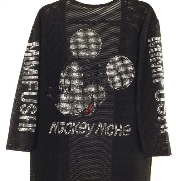 Mickey Mouse “Miche” Custom Jeweled Cardigan NWOT - Picture 3 of 5